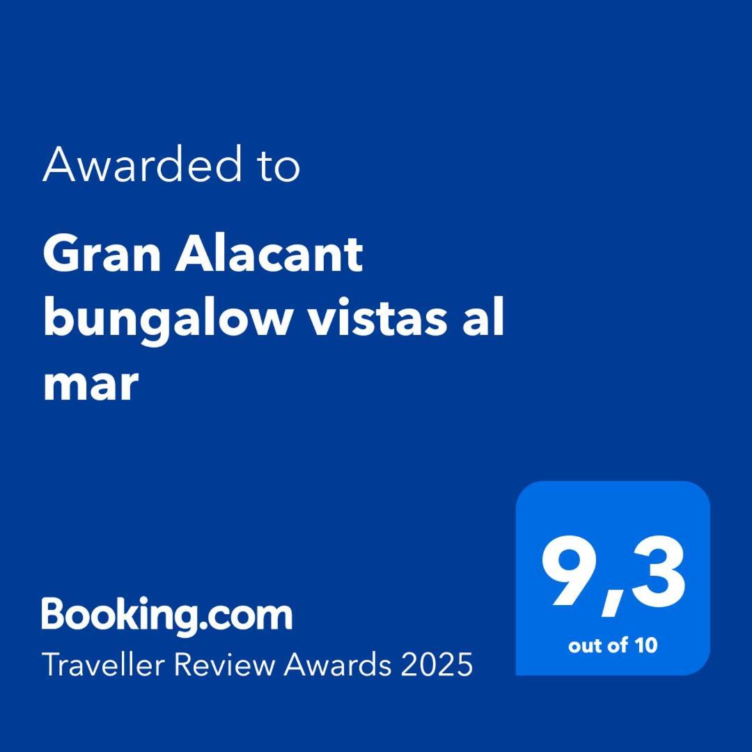 Gran Alacant Bungalow Vistas Al Mar Exterior foto